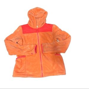 So Orange fleece Girls Jacket